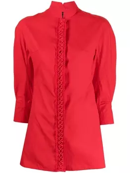 Рубашка с воротником-стойкой SHIATZY CHEN, красный