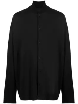 Рубашка с воротником-стойкой Transit, черный