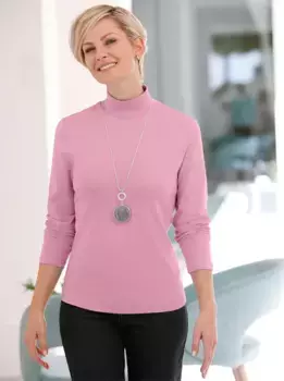 Рубашка с воротником стойкой в стиле casual Looks "Shirt", цвет Ros