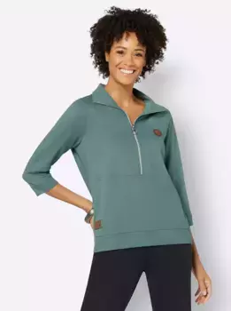 Рубашка с воротником стойкой в стиле casual Looks "Shirt", цвет Jade