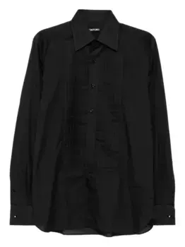 Рубашка с вуалью TOM FORD, черный