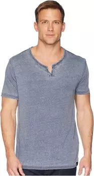 Рубашка с выемкой на пуговицах Burnout Lucky Brand, цвет American Navy