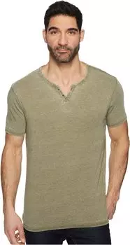 Рубашка с выемкой на пуговицах Burnout Lucky Brand, цвет Dark Olive