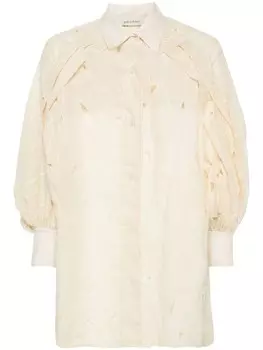 Рубашка с вырезами Gentry Portofino, нейтральный цвет