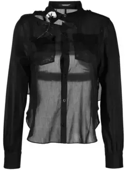 Рубашка с вырезами Undercover, черный