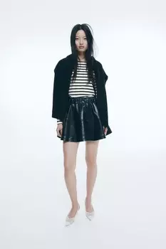 Рубашка с вырезом-лодочкой H&M, мультиколор