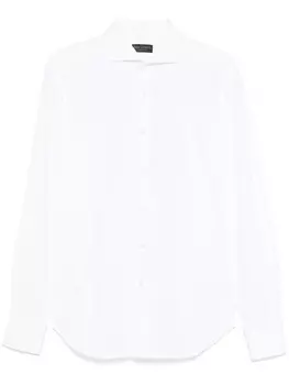 Рубашка с вырезом-воротником Dell'oglio, белый