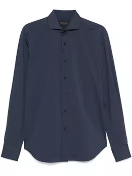 Рубашка с вырезом-воротником Dell'oglio, синий