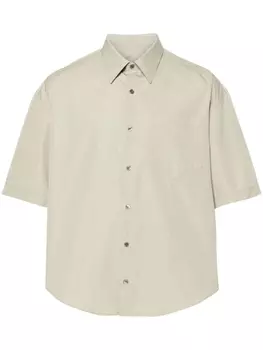 Рубашка с вышитой монограммой Ami de Coeur AMI Paris