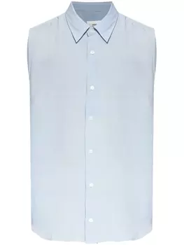 Рубашка с вышитой монограммой Ami de Coeur AMI Paris, синий