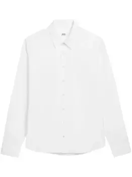 Рубашка с вышитым логотипом AMI Paris, белый