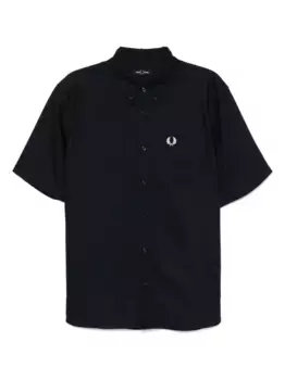 Рубашка с вышитым логотипом Fred Perry, синий