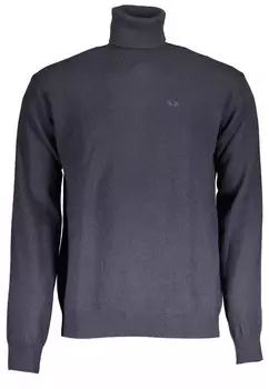 Рубашка с вышитым логотипом из шерсти La Martina, синий