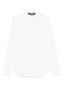 Рубашка с вышитым логотипом Just Cavalli, белый