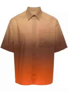 Рубашка с вышитым логотипом MSGM, нейтральный