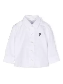 Рубашка с вышитым логотипом Patachou, белый