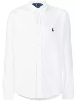 Рубашка с вышитым логотипом Polo Ralph Lauren, белый