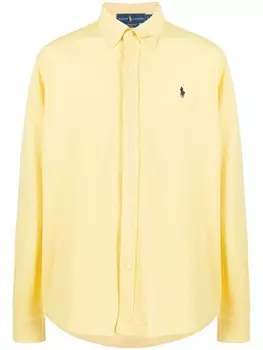 Рубашка с вышитым логотипом Polo Ralph Lauren, желтый