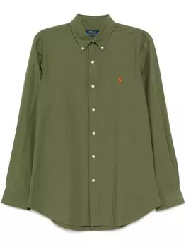 Рубашка с вышитым логотипом Polo Ralph Lauren, зеленый