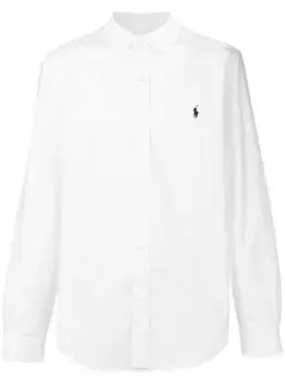 Рубашка с вышитым логотипом POLO RALPH LAUREN, белый