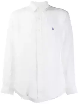 Рубашка с вышитым логотипом POLO RALPH LAUREN, белый