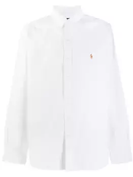 Рубашка с вышитым логотипом POLO RALPH LAUREN, белый