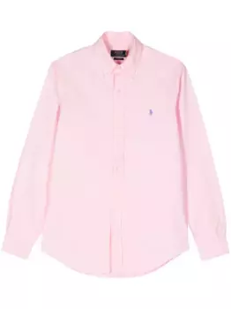 Рубашка с вышитым логотипом POLO RALPH LAUREN, розовый