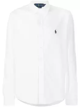 Рубашка с вышитым логотипом POLO RALPH LAUREN, белый