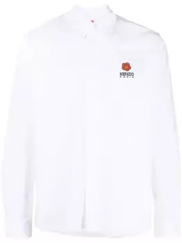 Рубашка с вышивкой Boke Flower KENZO, белый