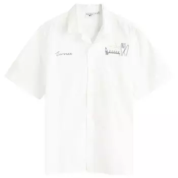 Рубашка с вышивкой для отпуска Necessities Service Works, белый