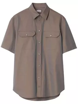 Рубашка с вышивкой EKD Burberry, серый