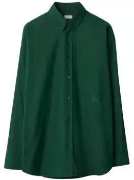 Рубашка с вышивкой EKD BURBERRY, зеленый