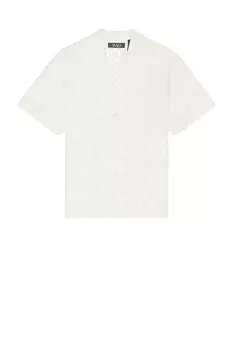 Рубашка с вышивкой и цветочным принтом Wao, белый