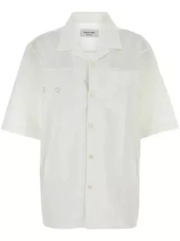 Рубашка с вышивкой Marine Serre, белый