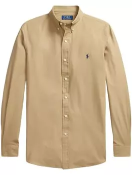 Рубашка с вышивкой Polo Pony Polo Ralph Lauren, бежевый
