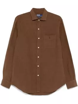 Рубашка с вышивкой Polo Pony Polo Ralph Lauren, коричневый