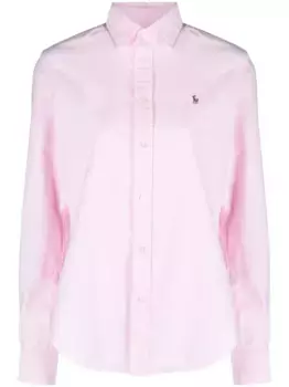 Рубашка с вышивкой POLO RALPH LAUREN, розовый