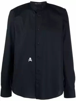 Рубашка с вышивкой Skull Philipp Plein, черный