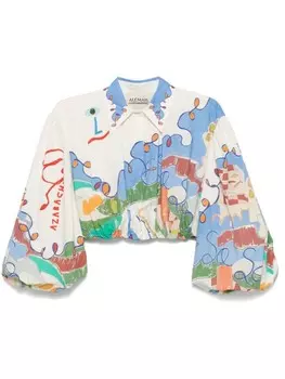 Рубашка с вышивкой Tiger ALEMAIS, нейтральный цвет