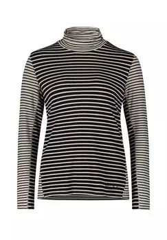 Рубашка с высоким воротником и длинными рукавами BETTY BARCLAY, цвет Schwarz Beige