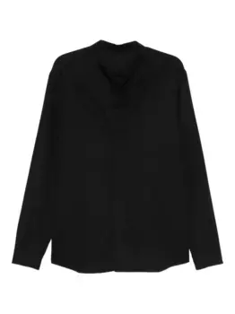 Рубашка с высоким воротником и длинными рукавами Rick Owens, черный