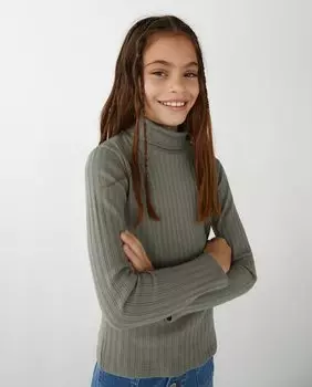 Рубашка с высоким воротником и длинными рукавами El Corte Ingls