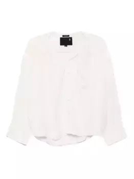 Рубашка с закрученным воротником R13, белый