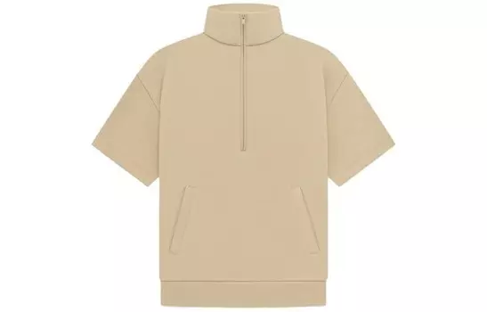 Рубашка с заниженным плечом и полумолнией Fear Of God Essentials, белый