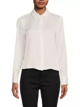 Рубашка с заостренным воротником Dkny, слоновая кость