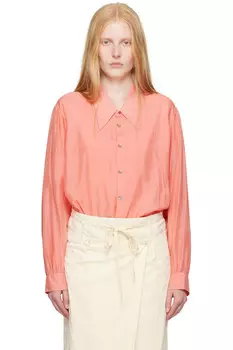 Рубашка с заострённым воротником Light Lemaire, красный