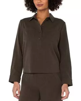 Рубашка с запахом Liverpool Los Angeles, коричневый