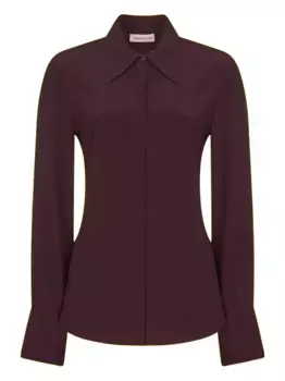 Рубашка с застегивающимися манжетами и острым воротником Blanca Vita, красный