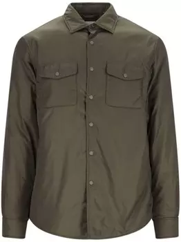 Рубашка с застежкой на кнопку ASPESI, зеленый