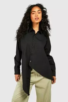 Рубашка с завязками Boohoo, черный